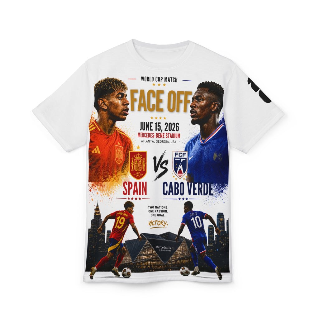 Spain vs Cabo Verde 2026 World Cup Tee  —  "Face Off" Match June 15, 2026