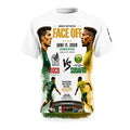 Mexico vs South Africa 2026 World Cup Tee — "Face Off" Match Poster T-Shirt (June 11, 2026)