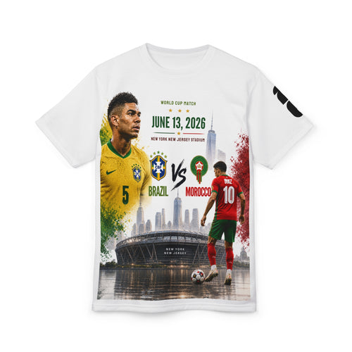 Brazil vs Morocco 2026 World Cup Tee — "Face Off" Match June 13 Match T‑Shirt
