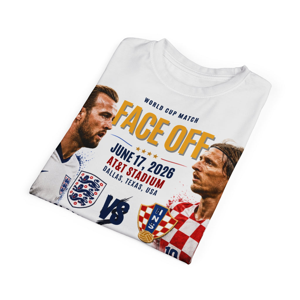 England vs Croatia 2026 World Cup Tee — "Face Off" June 17, 2026
