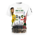 Brazil vs Morocco 2026 World Cup Tee — "Face Off" Match June 13 Match T‑Shirt