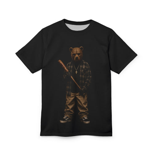 Bear with Bat Graphic Tee — Urban Streetwear T-Shirt