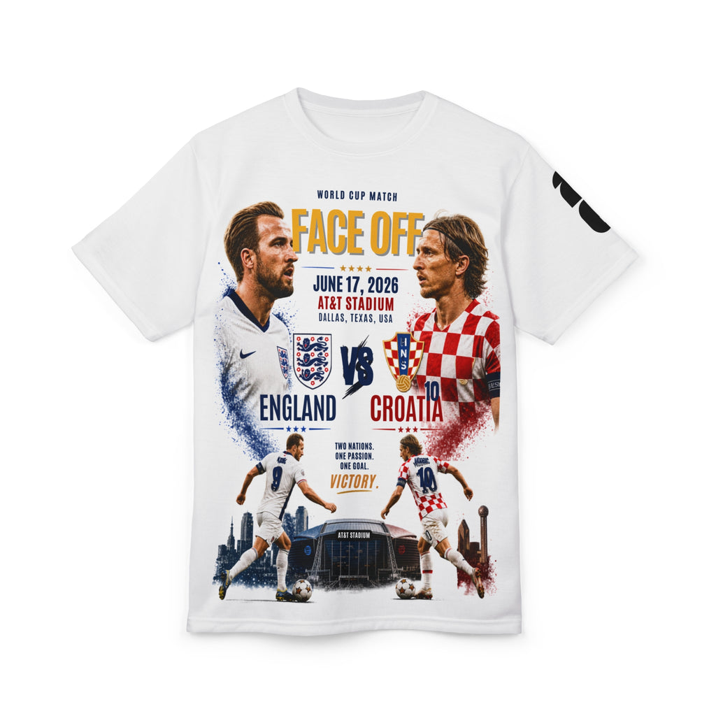England vs Croatia 2026 World Cup Tee — "Face Off" June 17, 2026