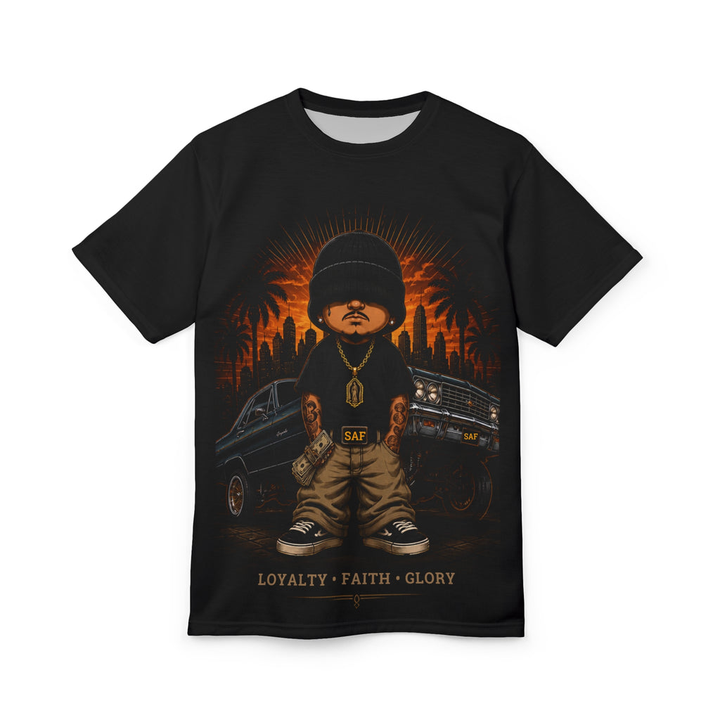 Loyalty Faith Glory Tee — Streetwear Chicano Art Graphic T-Shirt